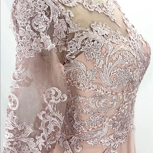 Brand new size 18 women’s full length solid black dress with rhinestone - Picture 3 of 3